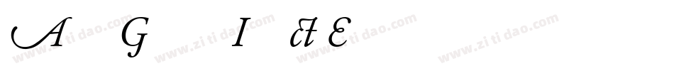 Adobe Garamond Italic Expert字体转换